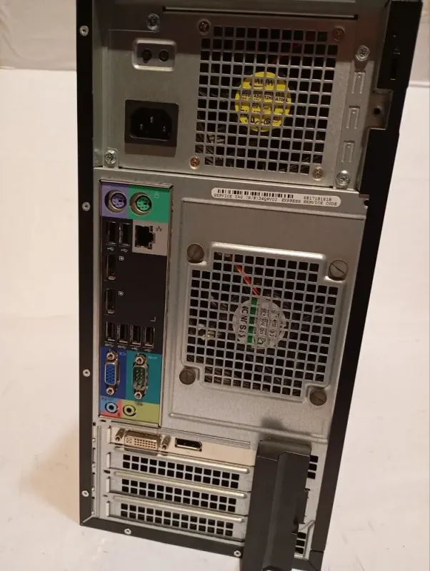 Робоча станція Б-клас Dell Precision T1700 Tower / Intel Core i7-4770 (4 (8) ядра по 3.4 - 3.9 GHz) / 16 GB DDR3 / 256 GB SSD + 1000 GB HDD / nVidia Quadro K620, 2 GB DDR3, 128-bit / DVD-RW б/в - зображення 3