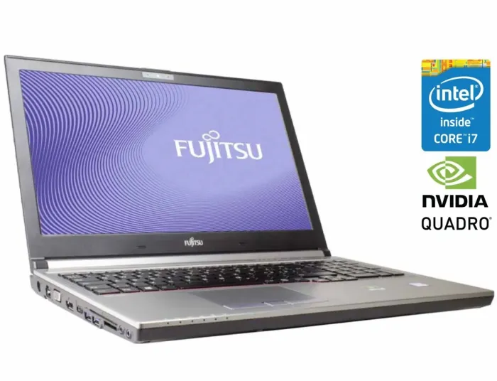 Мобільна робоча станція Fujitsu Celsius H770 / 15.6" (1920x1080) IPS / Intel Xeon E3-1505M v6 (4 (8) ядра по 3.0 - 4.0 GHz) / 32 GB DDR4 / 512 GB SSD M.2 / nVidia Quadro M2200, 4 GB GDDR5, 128-bit / WebCam / Win 10 Pro б/в - зображення 1