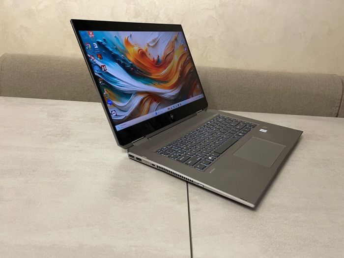 Мобільна робоча станція-трансформер HP ZBook Studio x360 G5 / 15,6" (3840x2160) IPS Touch / Intel Core i9-8950HK (6 (12) ядра по 2.9 - 4.8 GHz) / 16 GB DDR4 / 256 GB SSD M.2 / nVidia Quadro P2000, 4 GB GDDR5, 128-bit / WebCam б/в - зображення 6