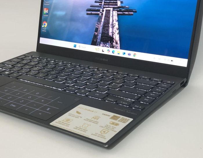 Ультрабук Б-клас Asus ZenBook UX325EA / 13.3" (1920x1080) OLED / Intel Core i7-1165G7 (4 (8) ядра по 2.8 - 4.7 GHz) / 16 GB DDR4 / 512 GB SSD NVMe / Intel Iris Xe Graphics / WebCam / Win 11 Home б/в - зображення 10