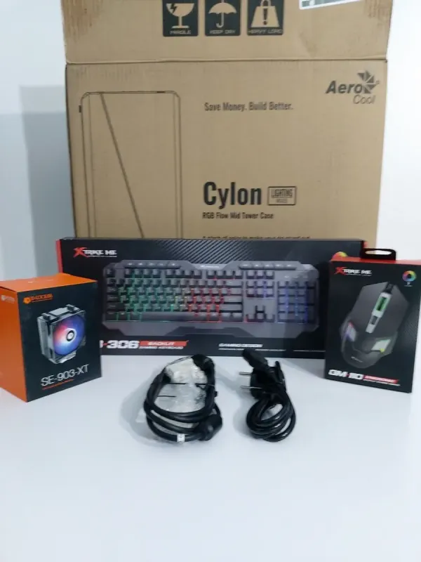 Комплект: AeroCool Cylon BG Tempered Tower / Intel Core i7-4790 (4 (8) ядра по 3.6 - 4.0 GHz) / 20 GB DDR3 / 500 GB SSD + 500 GB HDD / AMD Radeon RX 470, 4 GB GDDR5, 256-bit / 350W + Монітор LG 24MB37PM-B / 24" (1920x1080) IPS б/в - зображення 6