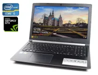Ігровий ноутбук Б-клас Acer Aspire 7 A715-71G / 15.6" (1920x1080) IPS / Intel Core i5-7300HQ (4 ядра по 2.5 - 3.5 GHz) / 16 GB DDR4 / 500 GB SSD / nVidia GeForce GTX 1050, 2 GB GDDR5, 128-bit / WebCam б/в