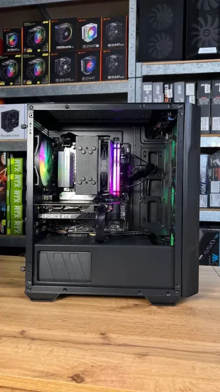 Збірка під замовлення: комп'ютер MSI MAG Forge M100R Black Tower / AMD Ryzen 5 7500F (6 (12) ядер по 3.7 - 5.0 GHz) / 16 GB DDR5 / 1000 GB SSD M.2 / nVidia GeForce RTX 4060, 8 GB GDDR6, 128-bit / 650W - зображення 6