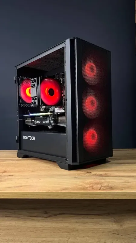 Збірка під замовлення: ігровий ПК Montech Air 100 ARGB Tower / AMD Ryzen 5 8400F (6 (12) ядер по 4.2 - 4.7 GHz) / 16 GB DDR5 / 512 GB SSD M.2 / nVidia GeForce RTX 3060 Ti, 8 GB GDDR6, 256-bit / 650W б/в - зображення 10