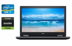 Мобільна робоча станція Dell Precision 7730 / 17.3" (1920x1080) IPS / Intel Core i7-8850H (6 (12) ядер по 2.6 - 4.3 GHz) / 32 GB DDR4 / 512 GB SSD / nVidia Quadro P3200, 6 GB GDDR5, 192-bit / WebCam / Windows 10 б/в