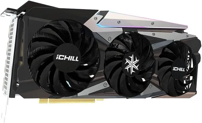 Дискретна відеокарта Inno3D GeForce RTX 3080 ICHILL X4 LHR, 10 GB GDDR6X, 320-bit / 1x HDMI, 3x DisplayPort / (C30804-106XX-1810VA36H) б/в - зображення 1