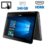 Ультрабук-трансформер Б-клас Asus VivoBook / 13.3'' IPS Touch / Core i5-6200U (2(4) ядра по 2.3-2.8 GHz) / 8GB DDR3 / 240GB SSD / HD Graphics 520 / WebCam / HDMI б/в