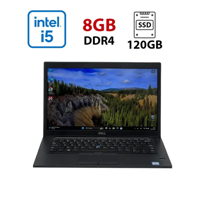 Ультрабук Dell Latitude 7490 / 14" (1920x1080) IPS / Intel Core i5-8350U (4 (8) ядра по 1.7 - 3.6 GHz) / 8 GB DDR4 / 120 GB SSD / Intel UHD Graphics 620 / NoWebCam б/в - зображення 1
