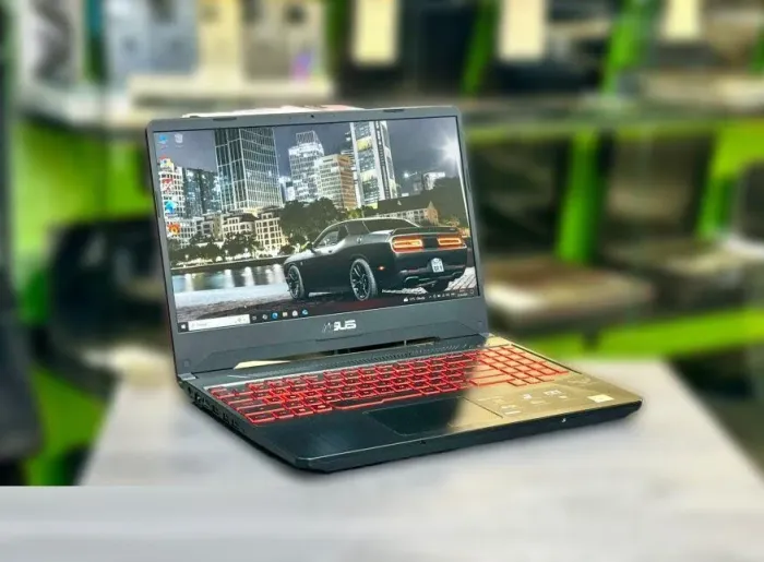 Ігровий ноутбук Б-клас Asus TUF Gaming FX505DY / 15.6" (1920x1080) IPS / AMD Ryzen 5 3550H (4 (8) ядра по 2.1 - 3.7 GHz) / 32 GB DDR4 / 256 GB SSD + 1000 GB HDD / AMD Radeon RX 560X, 4 GB GDDR5, 128-bit / WebCam / Win 10 Pro б/в - зображення 3