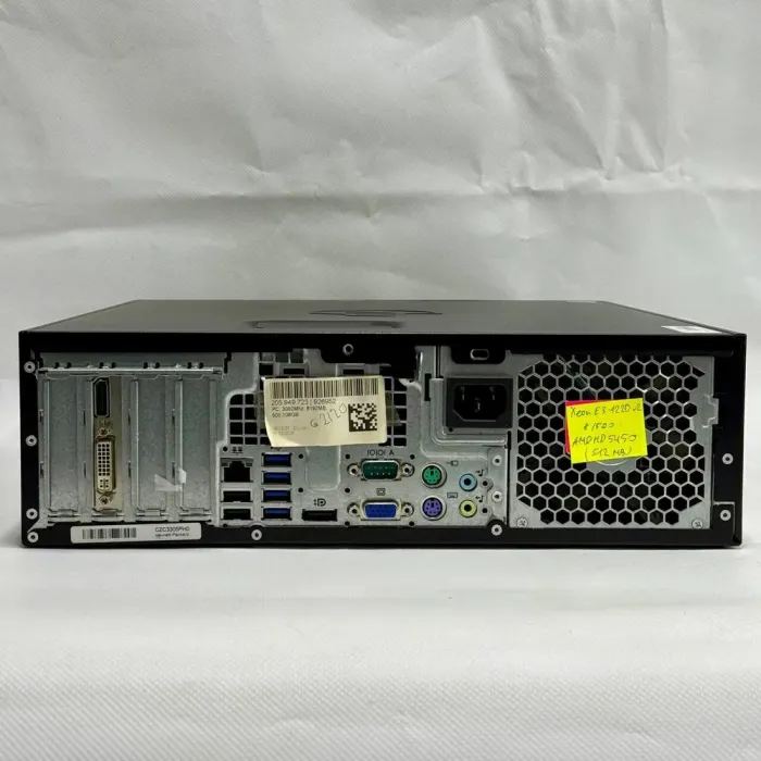 Комплект ПК: HP Compaq Elite 8300 SFF / Intel Xeon E3-1220 v2 (4 ядра по 3.1 - 3.5 GHz) / 8 GB DDR3 / 500 GB HDD / AMD Radeon HD 5450, 512 MB GDDR2, 64-bit + Монітор Б-клас HP EliteDisplay E231 / 23" (1920x1080) TN б/в - зображення 7