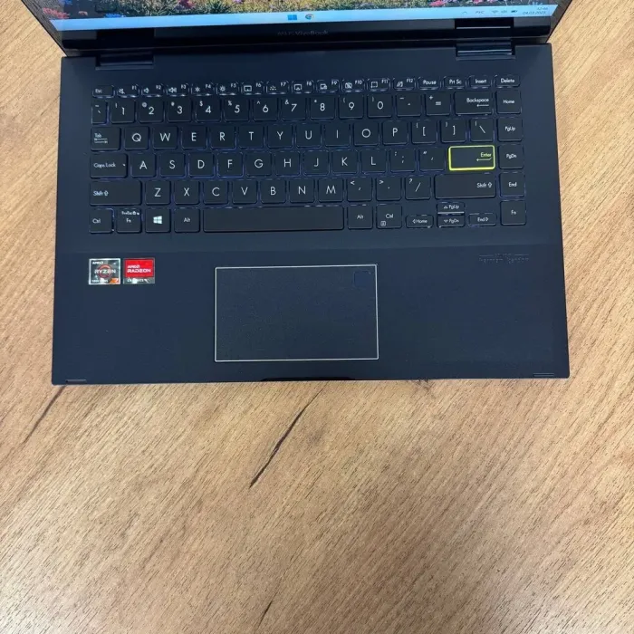 Ультрабук-трансформер Б-клас Asus VivoBook Flip 14 TM420UA / 14" (1920x1080) IPS Touch / AMD Ryzen 7 5700U (8 (16) ядер по 1.8 - 4.3 GHz) / 8 GB DDR4 / 256 GB SSD NVMe / AMD Radeon Vega Graphics / WebCam б/в - зображення 8