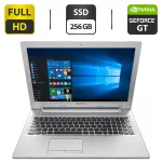 Ноутбук Б-клас Lenovo Z50-70 / 15.6" (1920x1080) TN / Intel Core i5-4210U (2 (4) ядра по 1.7 - 2.7 GHz) / 8 GB DDR3 / 256 GB SSD / nVidia GeForce GT 840M, 2 GB DDR3, 64-bit / WebCam / DVD-ROM б/в