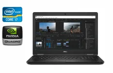 Мобільна робоча станція Dell Precision 3530 / 15.6" (1920x1080) IPS / Intel Core i7-8850H (6 (12) ядер по 2.6 - 4.3 GHz) / 16 GB DDR4 / 512 GB SSD / nVidia Quadro P600, 4 GB GDDR5, 128-bit / WebCam / Windows 10 б/в
