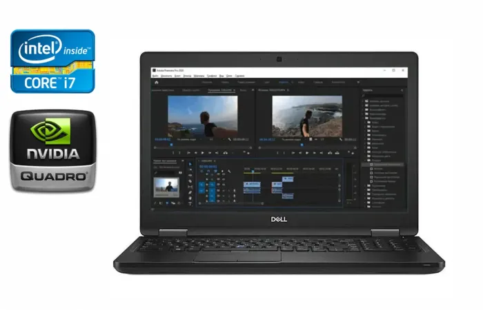 Мобільна робоча станція Dell Precision 3530 / 15.6" (1920x1080) IPS / Intel Core i7-8850H (6 (12) ядер по 2.6 - 4.3 GHz) / 16 GB DDR4 / 512 GB SSD / nVidia Quadro P600, 4 GB GDDR5, 128-bit / WebCam / Windows 10 б/в - зображення 1