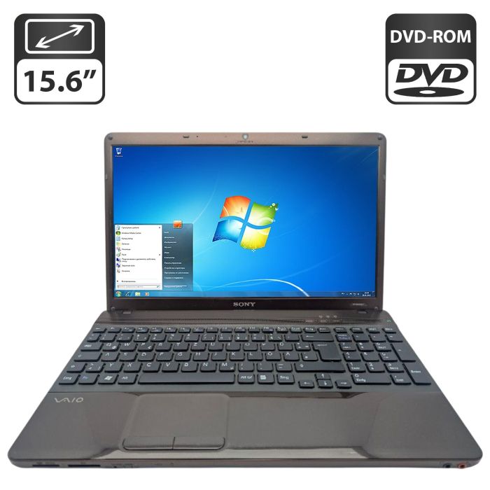 Ноутбук Sony VPC EB1C5E / 15.6" (1920x1080) TN / Intel Core i5-520M (2 (4) ядра по 2.4 - 2.9 GHz) / 8 GB DDR3 / 500 GB HDD / AMD Radeon HD 5650, 1 GB GDDR3, 128-bit / WebCam / DVD-ROM б/в - изображение 1