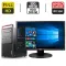 Комплект ПК: Lenovo ThinkCentre M800 Tower / Intel Core i5-6400 (4 ядра по 2.7 - 3.3 GHz) / 16 GB DDR4 / 480 GB SSD + 500 GB HDD / AMD Radeon RX 550, 4 GB GDDR5, 128-bit / DVD-ROM + Монітор LG 24MB37PM-B / 24" (1920x1080) IPS б/в