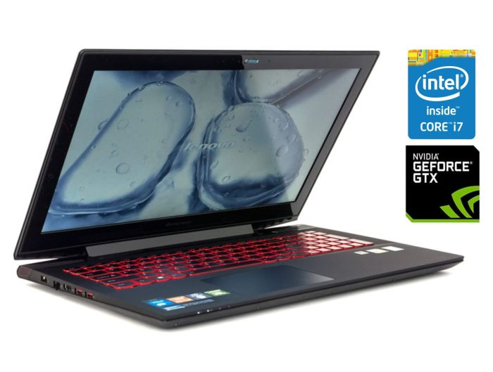 Ігровий ноутбук Б-класу Lenovo IdeaPad Y50-70 / 15.6" (1920x1080) TN / Intel Core i7-4700HQ (4 (8) ядра по 2.4 - 3.4 GHz) / 8 GB DDR3 / 512 GB SSD / nVidia GeForce GTX 860M, 2 GB GDDR5, 128-bit / WebCam б/в - зображення 1