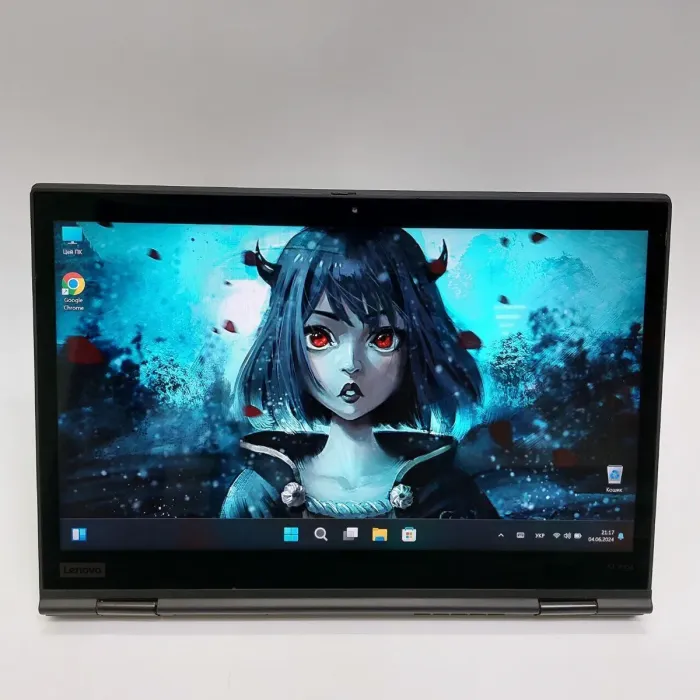 Ноутбук-трансформер Б-клас Lenovo ThinkPad X1 / 14" (1920x1080) IPS Touch / Intel Core i5-8250U (4 (8) ядра по 1.6 - 3.4 GHz) / 8 GB DDR3 / 256 GB SSD / Intel UHD Graphics 620 / WebCam / Windows 11 Pro б/в - зображення 7