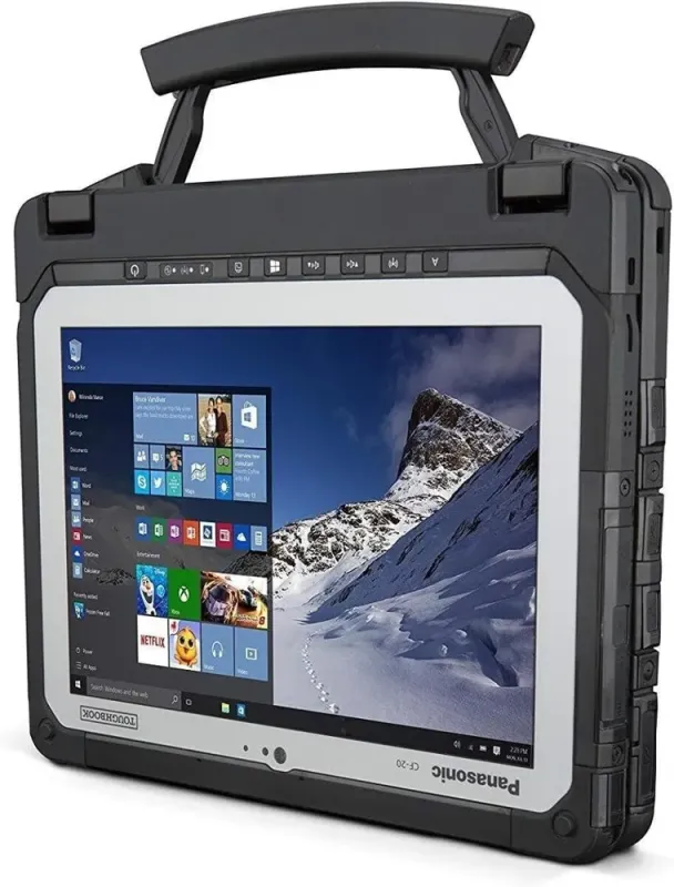 Захищений нетбук-трансформер Panasonic Toughbook CF-20 / 10.1" (1920x1200) TN / Intel Core M5-6Y57 (2 (4) ядра по 1.1 - 2.8 GHz) / 8 GB DDR3 / 256 GB SSD / Intel HD Graphics 615 / WebCam / Win 10 Pro + ДОК-станція б/в - зображення 4