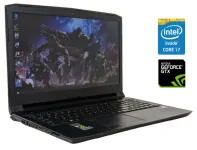 Ігровий ноутбук Б-клас Sager N855HJ / 15.6" (1920x1080) IPS / Intel Core i7-7700HQ (4 (8) ядра по 2.8 - 3.8 GHz) / 16 GB DDR4 / 500 GB SSD / nVidia GeForce GTX 1050, 2 GB GDDR5, 128-bit / WebCam б/в