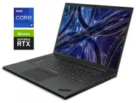 Ігровий ультрабук Lenovo ThinkPad P1 Gen 6 / 16" (2560x1600) IPS / Intel Core i9-13900H (14 (20) ядер по 2,6 - 5,4 ГГц) / 32 ГБ DDR5 / 1000 ГБ SSD NVMe / nVidia GeForce RTX 4090, 16 ГБ GDDR6, 256-біт / WebCam б/в