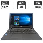 Ноутбук Acer Aspire ES1-533 / 15.6" (1366x768) TN / Intel Celeron N3450 (4 ядра по 1.1 - 2.2 GHz) / 6 GB DDR3 / 120 GB SSD / Intel HD Graphics 500 / WebCam / DVD-ROM б/в