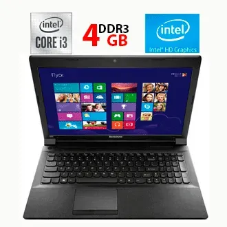Ноутбук Б-клас Lenovo B590 / 15.6" (1366x768) TN / Intel Core i3-2348M (2 (4) ядра по 2.3 GHz) / 4 GB DDR3 / 240 GB SSD / Intel HD Graphics 3000 / WebCam б/в - зображення 1