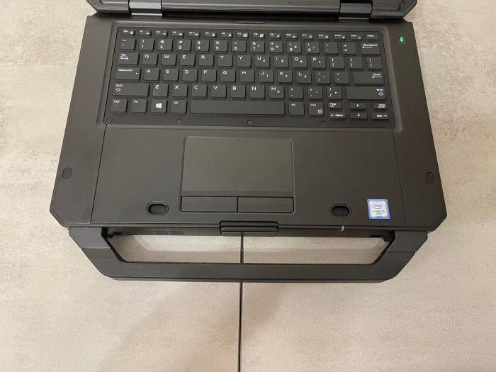 Захищений ноутбук Dell Latitude 5424 Rugged / 14" (1920x1080) IPS Touch / Intel Core i5-8350U (4 (8) ядра по 1.7 - 3.6 GHz) / 16 GB DDR4 / 512 GB SSD M.2 / AMD Radeon RX 540, 4 GB GDDR5, 128-bit / WebCam / Два АКБ / Стилус б/в - изображение 4