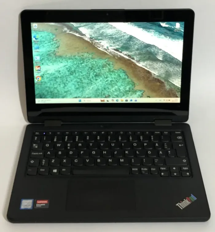 Нетбук-трансформер Lenovo ThinkPad Yoga 11e G6 / 11.6" (1366x768) IPS Touch / Intel Core M3-8100Y (2 (4) ядра по 1.1 - 3.4 GHz) / 8 GB DDR3 / 256 GB SSD / Intel UHD Graphics 615 / WebCam / Win 11 Pro б/в - изображение 2