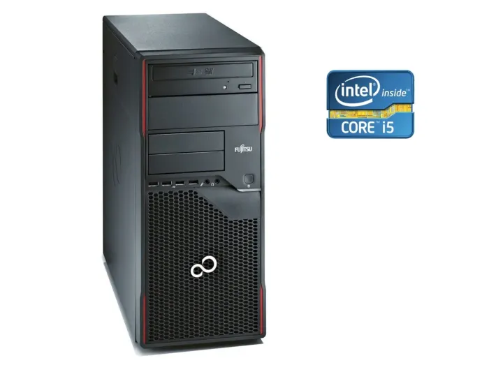 ПК Б-клас Fujitsu Esprimo P710 E85+ Tower / Intel Core i5-4430 (4 ядра по 3.0 - 3.2 GHz) / 8 GB DDR3 / 500 GB HDD / Intel HD Graphics 4600 / DVD-RW б/в - зображення 1
