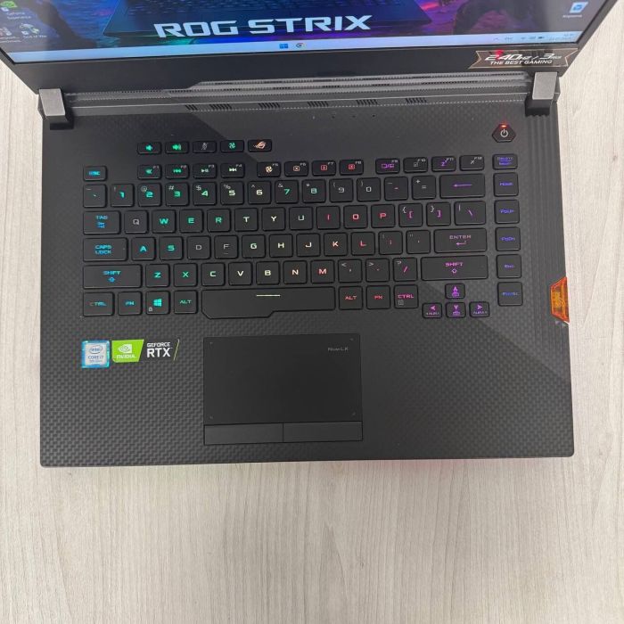 Ігровий ноутбук Asus ROG Strix SCAR III G531GW / 15.6" (1920x1080) IPS / Intel Core i7-9750H (6 (12) ядер по 2.6 - 4.5 GHz) / 16 GB DDR4 / 1000 GB SSD NVMe / nVidia GeForce RTX 2070, 8 GB GDDR6, 256-bit б/в - зображення 7