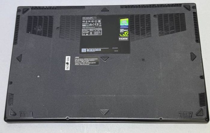 Ігровий ноутбук MSI MegaBook GS63 Stealth 8RE / 15.6" (1920x1080) IPS / Intel Core i7-8750H (6 (12) ядер по 2.2 - 4.1 GHz) / 32 GB DDR4 / 512 GB SSD / nVidia GeForce GTX 1060, 6 GB GDDR5, 192-bit / WebCam б/в - изображение 7