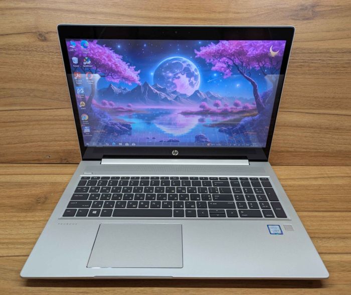 Ноутбук HP ProBook 450 G6 / 15.6" (1366x768) TN Touch / Intel Core i5-8265U (4 (8) ядра по 1.6 - 3.9 GHz) / 16 GB DDR4 / 480 GB SSD / Intel UHD Graphics / Fingerprint / WebCam / Windows 10 б/в - зображення 2