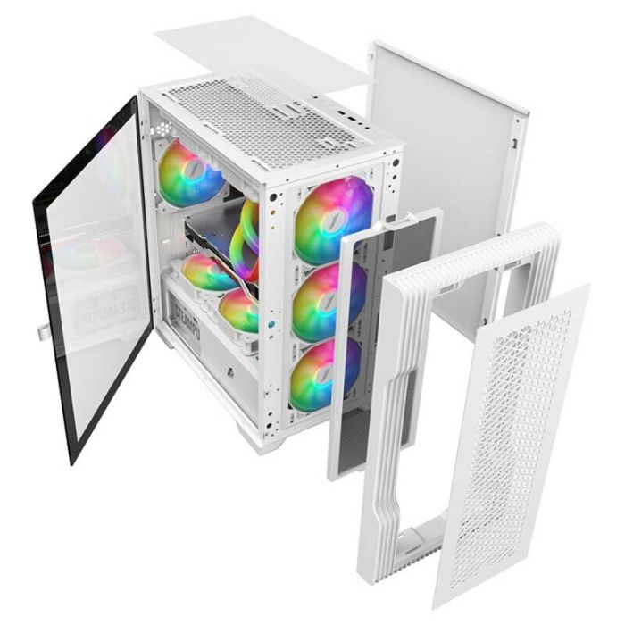 Ігровий ПК ICE T3-4F1-W-WH White Tower / AMD Ryzen 5 5500 (6 (12) ядер по 3,6 – 4,2 ГГц) / 8 ГБ DDR4 / 480 ГБ SSD / nVidia GeForce GTX 1060, 6 ГБ GDDR5, 192-біт б/в - зображення 4