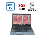 Ноутбук Б-клас Dell Latitude 5570 / 15.6" (1366x768) TN / Intel Core i5-6440HQ (4 ядра по 2.6 - 3.5 GHz) / 8 GB DDR4 / 256 GB SSD / Intel HD Graphics 530 / WebCam б/в