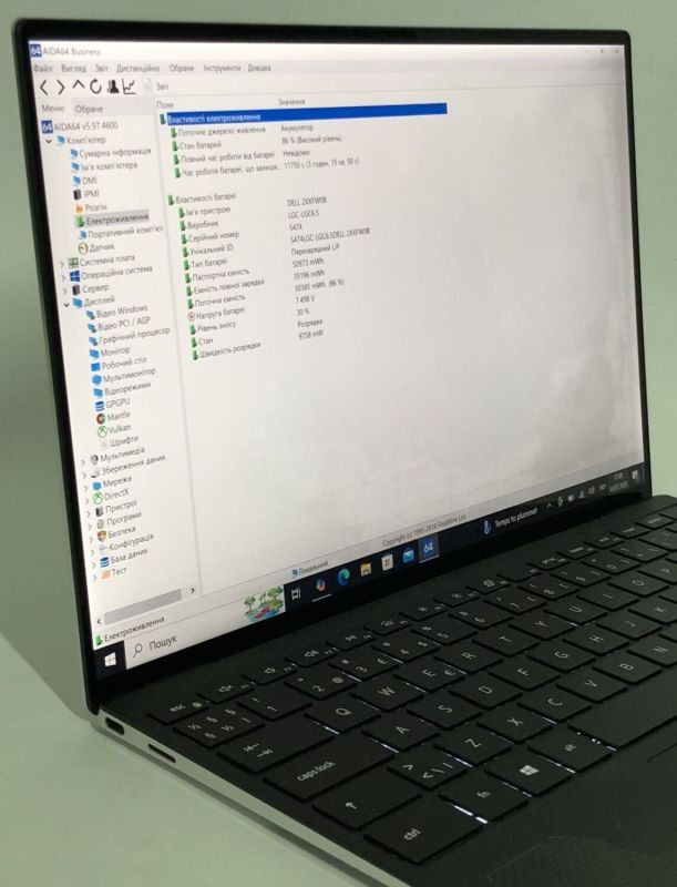 Ультрабук Б-клас Dell XPS 13 9310 / 13.3" (3840x2400) IPS Touch / Intel Core i7-1185G7 (4 (8) ядра по 3.0 - 4.8 GHz) / 16 GB DDR4 / 1000 GB SSD M.2 / Intel Iris Xe Graphics / WebCam б/в - зображення 14