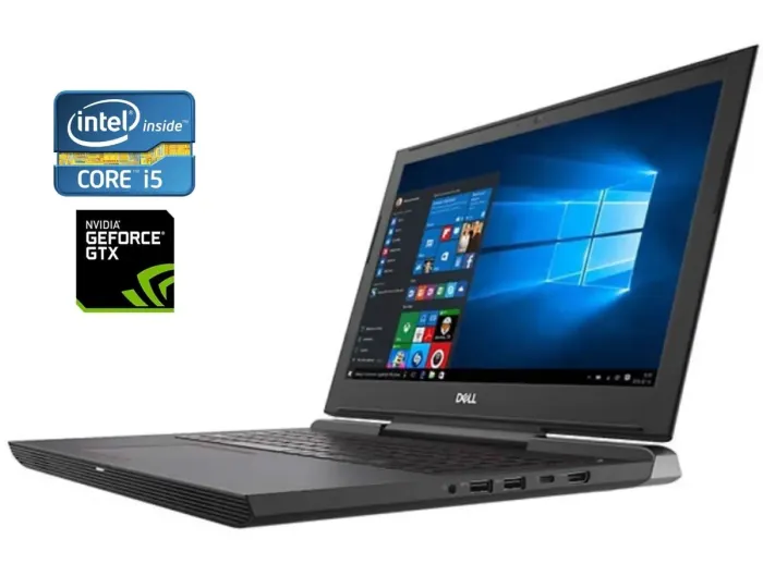 Ігровий ноутбук Б-клас Dell Inspiron G5 5587 / 15.6" (1920x1080) IPS / Intel Core i5-8300H (4 (8) ядра по 2.3 - 4.0 GHz) / 16 GB DDR4 / 128 GB SSD M.2 + 1000 GB HDD / nVidia GeForce GTX 1060 Max-Q, 6 GB GDDR5, 192-bit / WebCam б/в - зображення 1