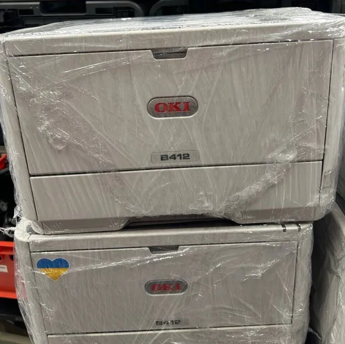 Принтер OKI B412dn / Лазерний монохромний друк / 1200 x 1200 dpi / A4 / 18 стор/хв / USB 2.0, Ethernet / Duplex б/в - зображення 3