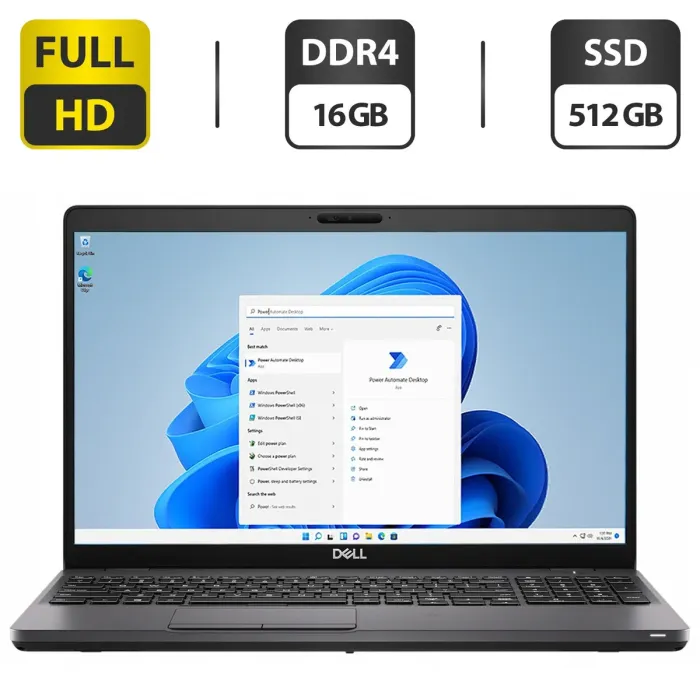 Ультрабук Dell Latitude 5501 / 15.6" (1920x1080) IPS / Intel Core i7-9850H (6 (12) ядер по 2.6 - 4.6 GHz) / 16 GB DDR4 / 512 GB SSD / Intel UHD Graphics 630 / WebCam б/в - изображение 1
