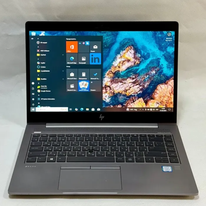 Мобільна робоча станція HP ZBook 14u G5 / 14" (1920x1080) IPS / Intel Core i5-8250U (4 (8) ядра по 1.6 - 3.4 GHz) / 16 GB DDR4 / 512 GB SSD M.2 / AMD Radeon Pro WX 3100, 2 GB GDDR5, 128-bit / WebCam / Windows 10 Pro б/в - зображення 2