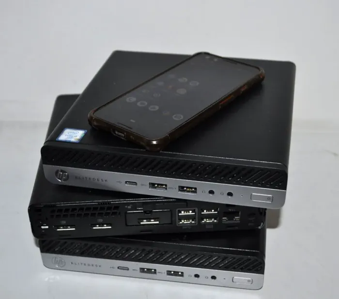 Неттоп HP EliteDesk 800 G3 Desktop Mini USFF / Intel Core i5-6500T (4 ядра по 2.5 - 3.1 GHz) / 32 GB DDR4 / 500 GB SSD NEW / Intel UHD Graphics 630 / DisplayPort / Windows 11 Pro / Блок живлення б/в - зображення 11