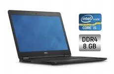 Ультрабук Б-клас Dell Latitude E7470 / 14" (1366x768) TN / Intel Core i5-6300U (2 (4) ядра по 2.4 - 3.0 GHz) / 8 GB DDR4 / 256 GB SSD / Intel HD Graphics 520 / WebCam / Windows 10 б/в