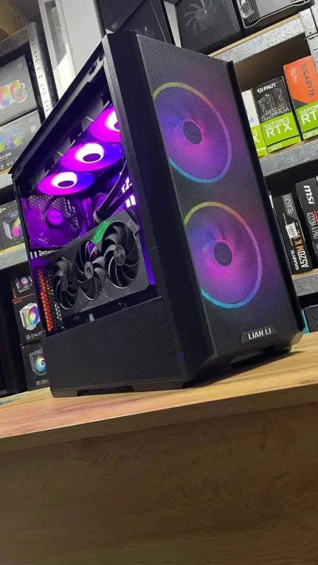 Збірка під замовлення: ігровий Lian Li LanCool 216 RGB Black Tower / Intel Core i5-14600KF (14 (20) ядер по 2.6 - 5.3 GHz) / 32 GB DDR5 / 4000 GB SSD M.2 / nVidia GeForce RTX 4070 Ti, 12 GB GDDR6X, 192-bit / HDMI / 850W - зображення 3