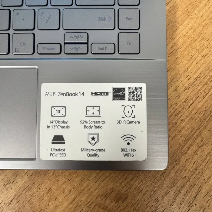 Ультрабук Asus ZenBook 14 Q407IQ / 14" (1920x1080) IPS / AMD Ryzen 5 4500U (6 ядер по 2.3 - 4.0 GHz) / 8 GB DDR4 / 256 GB SSD / nVidia GeForce MX350, 2 GB GDDR5, 64-bit / WebCam б/в - зображення 8