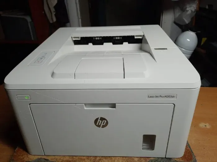 Принтер HP LaserJet Pro M203dn / лазерний монохромний друк / А4 / 1200x1200 dpi / 28 стор / хв / USB 2.0, Ethernet / Дуплекс б/в - зображення 2