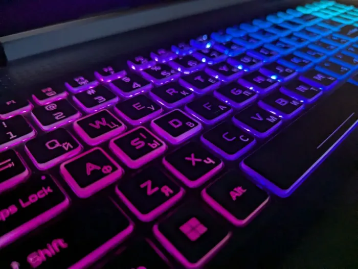 Ігровий ноутбук Acer Nitro 5 AN517-42 / 17.3" (1920x1080) IPS / AMD Ryzen 7 6800H (8 (16) ядер по 3.2 - 4.7 GHz) / 16 GB DDR4 / 512 GB SSD / nVidia GeForce RTX 3060, 6 GB GDDR6, 192-bit / WebCam / Windows 10 б/в - зображення 6