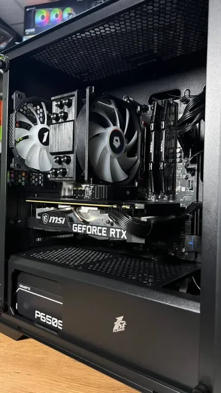 Збірка під замовлення: ігровий ПК 1stPlayer Trilobite T5 Black Tower / AMD Ryzen 7 5700X (8 (16) ядер по 3.4 - 4.6 GHz) / 32 GB DDR4 / 1000 GB SSD M.2 / nVidia GeForce RTX 3070, 8 GB GDDR6, 256-bit / 650W б/в - зображення 7