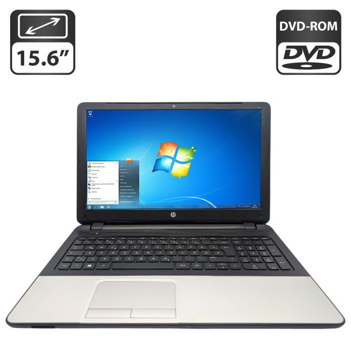Ноутбук HP 350 G1 / 15.6" (1366x768) TN / Intel Pentium 3558U (2 ядра по 1.7 GHz) / 8 GB DDR3 / 500 GB HDD / Intel HD Graphics / WebCam / DVD-ROM б/в - изображение 1