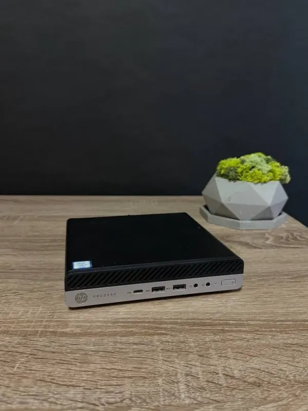 Неттоп HP ProDesk 600 G5 Mini USFF / Intel Core i5-9500 (6 ядер по 3.0 - 4.4 GHz) / 8 GB DDR4 / 256 GB SSD M.2 / Intel UHD Graphics 630 / Win 10 б/в - зображення 2