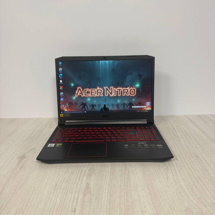 Ігровий ноутбук Б-класу Acer Nitro AN515-55 / 15.6" (1920x1080) IPS / Intel Core i5-10300H (4 (8) ядра по 2,5 - 4,5 ГГц) / 8 ГБ DDR4 / 256 ГБ SSD / nVidia GeForce GTX 1650, 4 ГБ GDDR6, 128-bit / WebCam / HDMI б/в - изображение 2